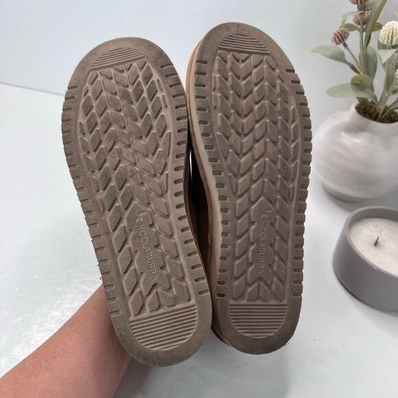 Koolaburra by UGG Burree Slip-On Suede Slippers Faux Fur Lined Tan Men 8 - Picture 8 of 9